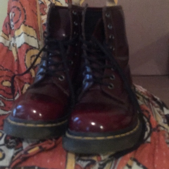 Maroon Dr. Martens - Picture 2 of 8